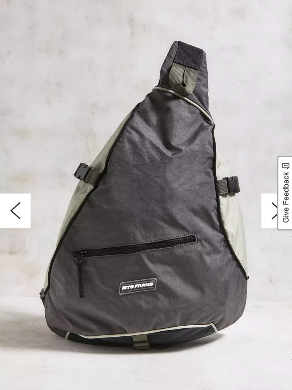 iets frans... Grey One Shoulder Utility Backpack urban outfiters